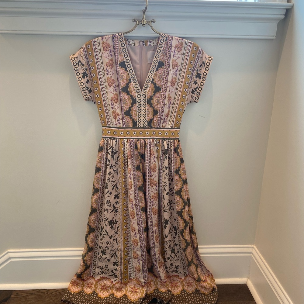 Gal Meets Glam Multicolor Striped Floral Maxi Dress